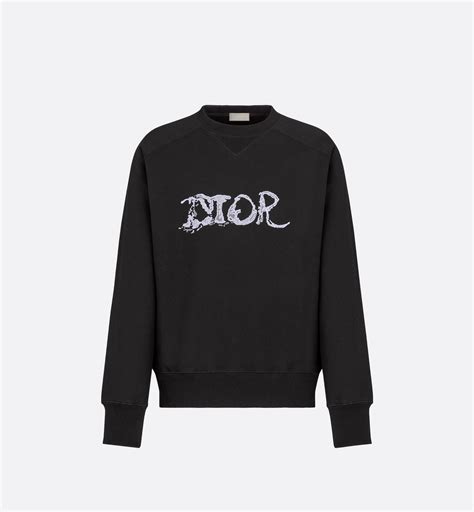 dior trui heren wit|Dior cotton fleece.